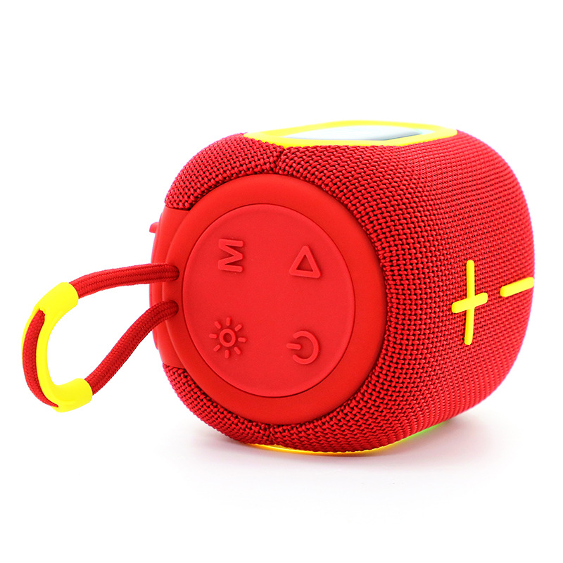 新款TG664无线蓝牙音箱手提低音炮户外便携TWS炫彩振膜灯礼品音箱 红色