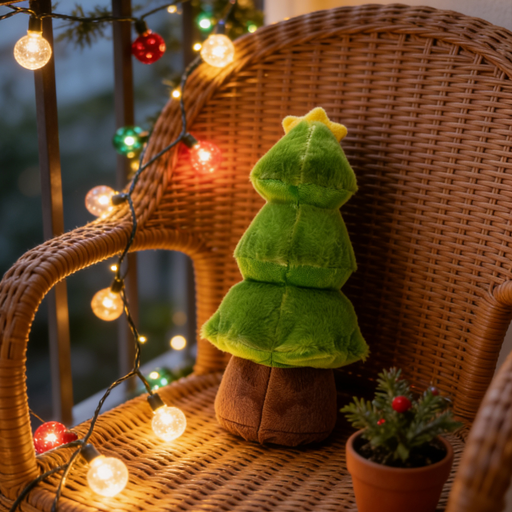 The new cross-border Christmas tree can sing, shake and talk, creating a funny Christmas atmosphere. It's a plush electric toy Application Scenario