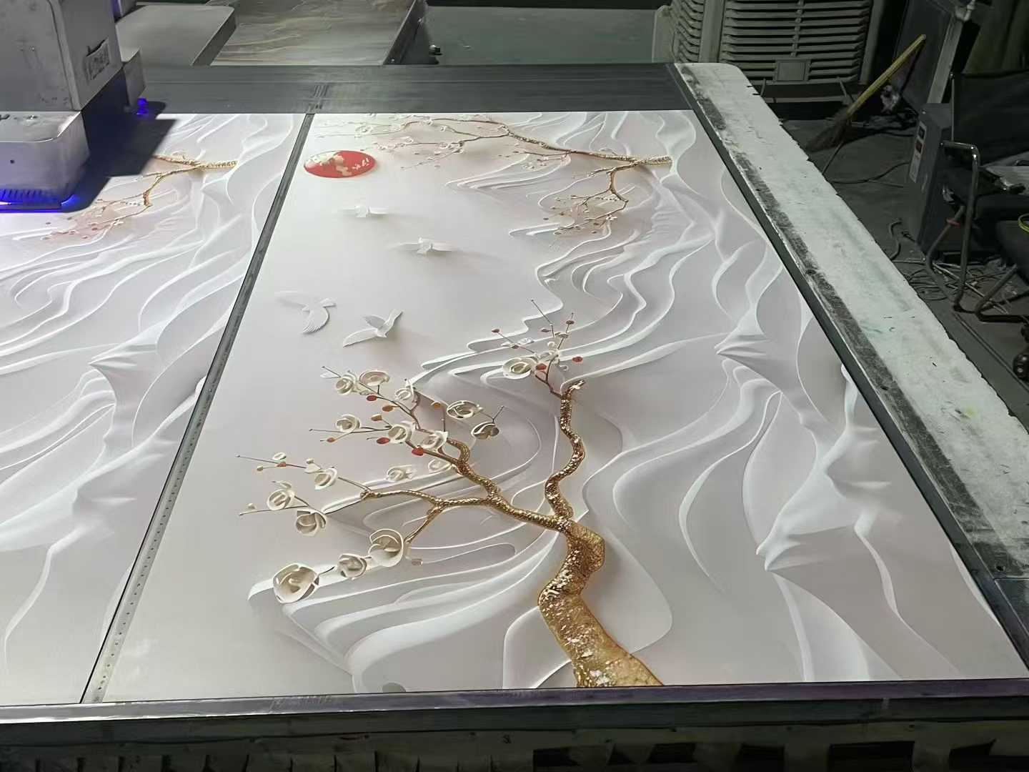 UV板3D仿大理石塑板uv板PVC背景墙板家装饰建材厂家批发供应