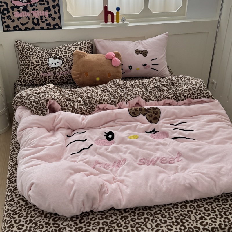 2025a new type of mother and baby grade large board milk wool towel embroidery four-piece set, cross-border foreign trade exclusive supply source factory pic 3