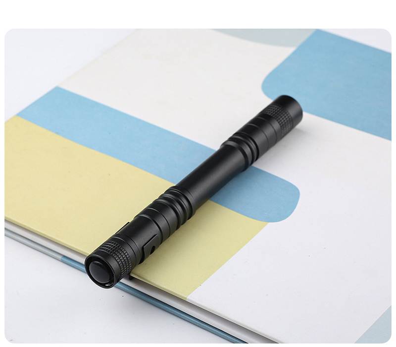 X316, X317 aluminum alloy pen holder flashlight, No. 7 AAA dry battery white and purple light identification mini led flashlight pic 8