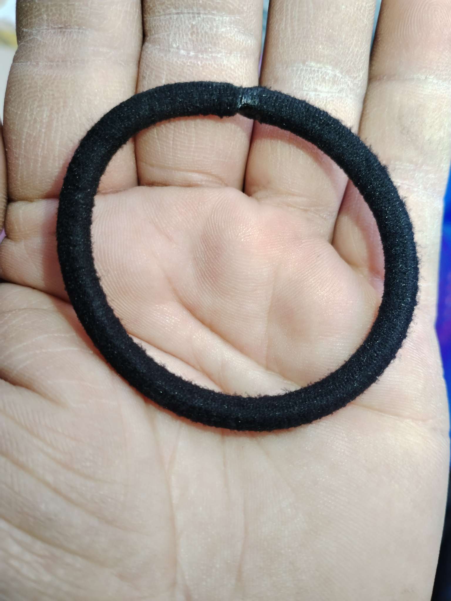 时尚韩版拼接发绳女士扎头绳头饰发绳头绳皮筋黑色纯色发绳扎头绳