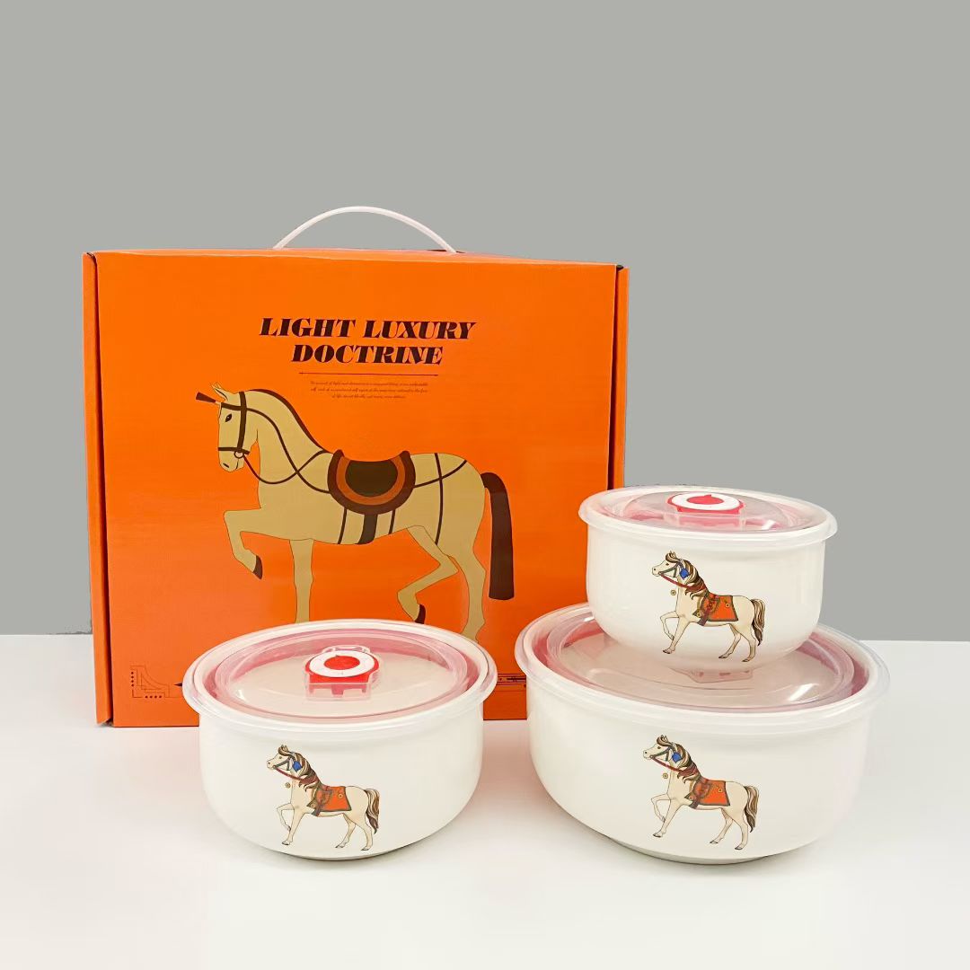 餐具礼品碗欧式碗欧式餐具陶瓷碗陶瓷餐具中式餐具创意礼品日式碗盘马年快乐伴手礼礼物企业送员工礼品公务员礼品套盒