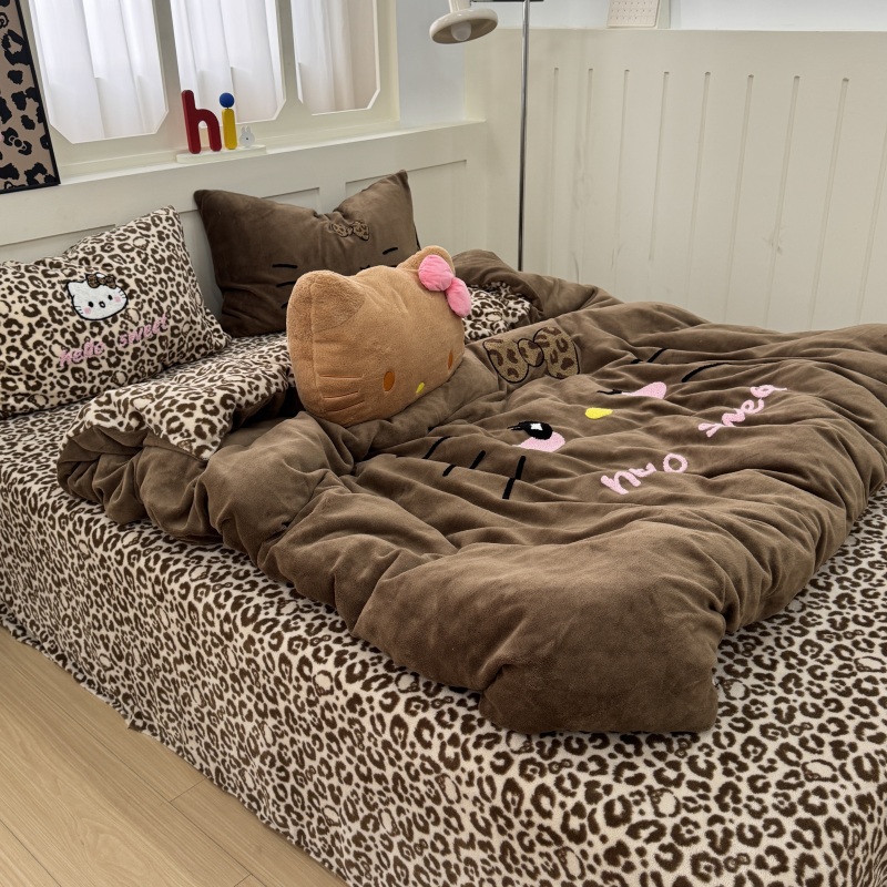 2025a new type of mother and baby grade large board milk wool towel embroidery four-piece set, cross-border foreign trade exclusive supply source factory