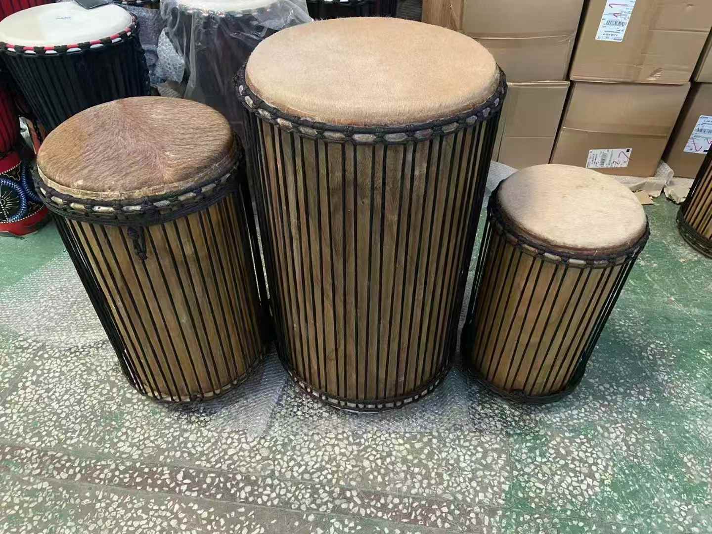 进口西非加纳乐器 墩墩鼓 非洲鼓