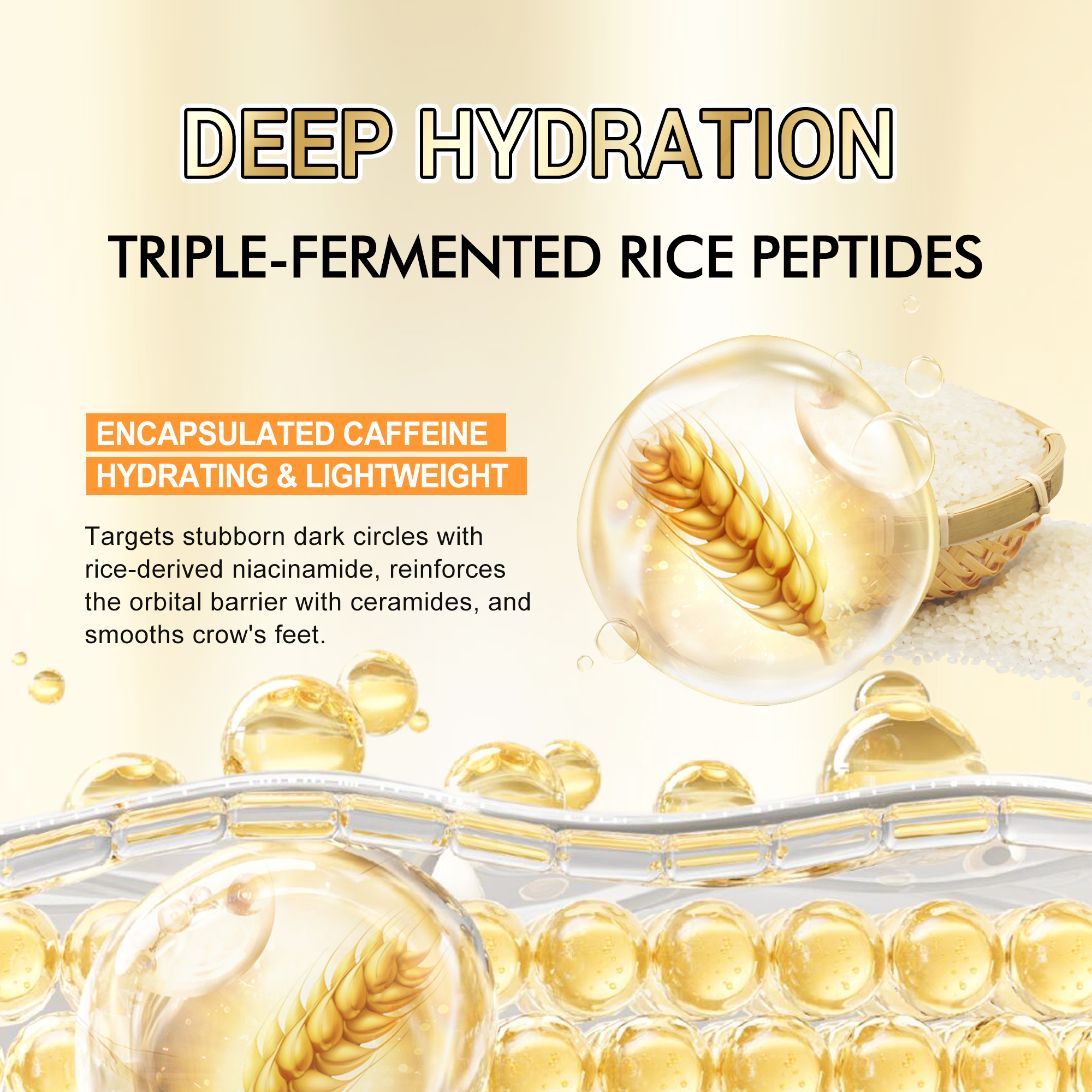 BOB Pure Rice Essence Eye Cream Application Scenario