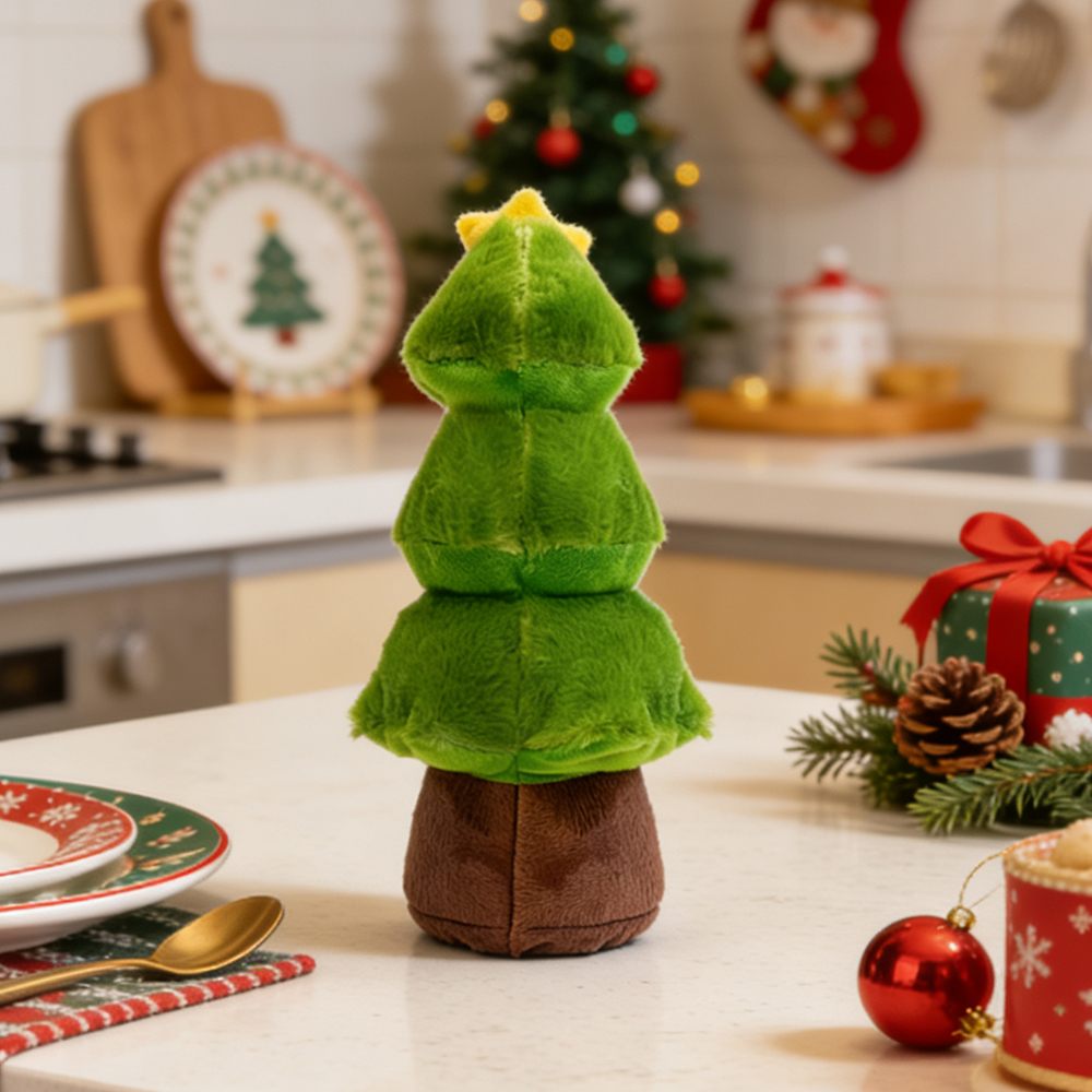 The new cross-border Christmas tree can sing, shake and talk, creating a funny Christmas atmosphere. It's a plush electric toy Item Picture