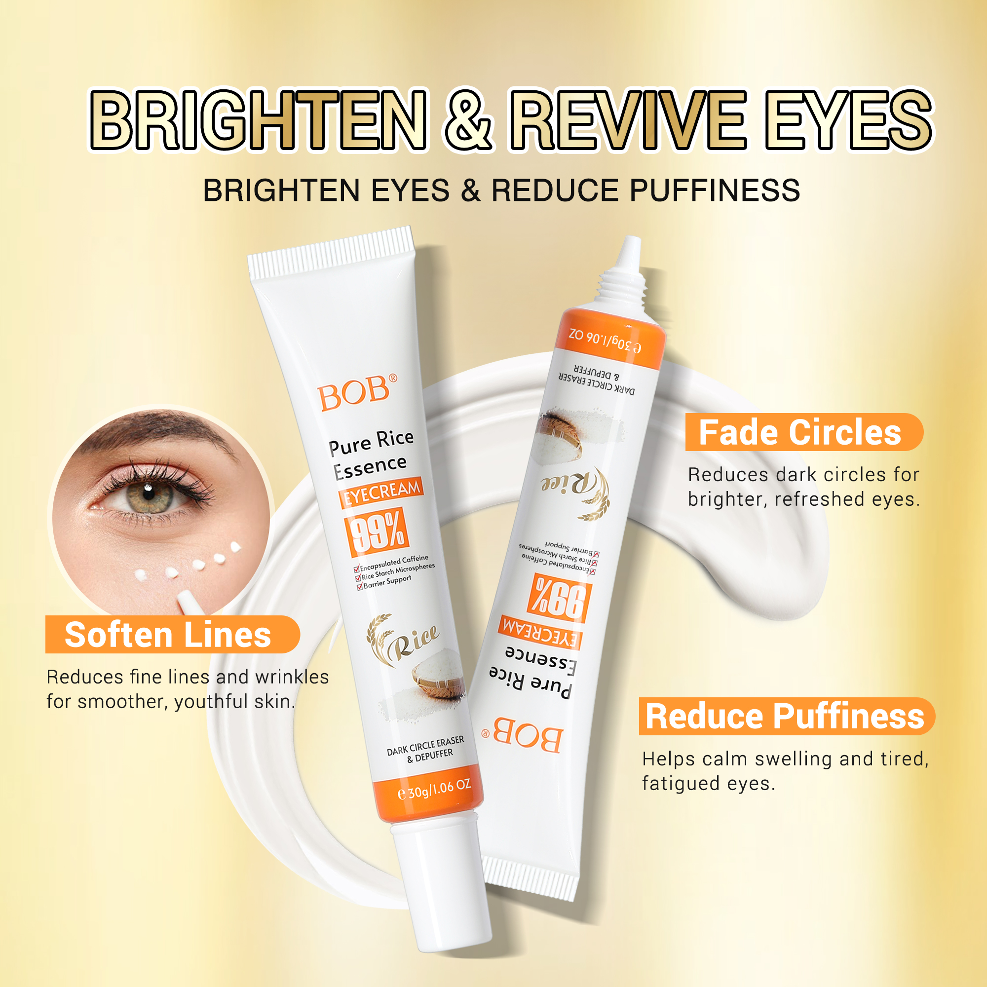 BOB Pure Rice Essence Eye Cream Specification image