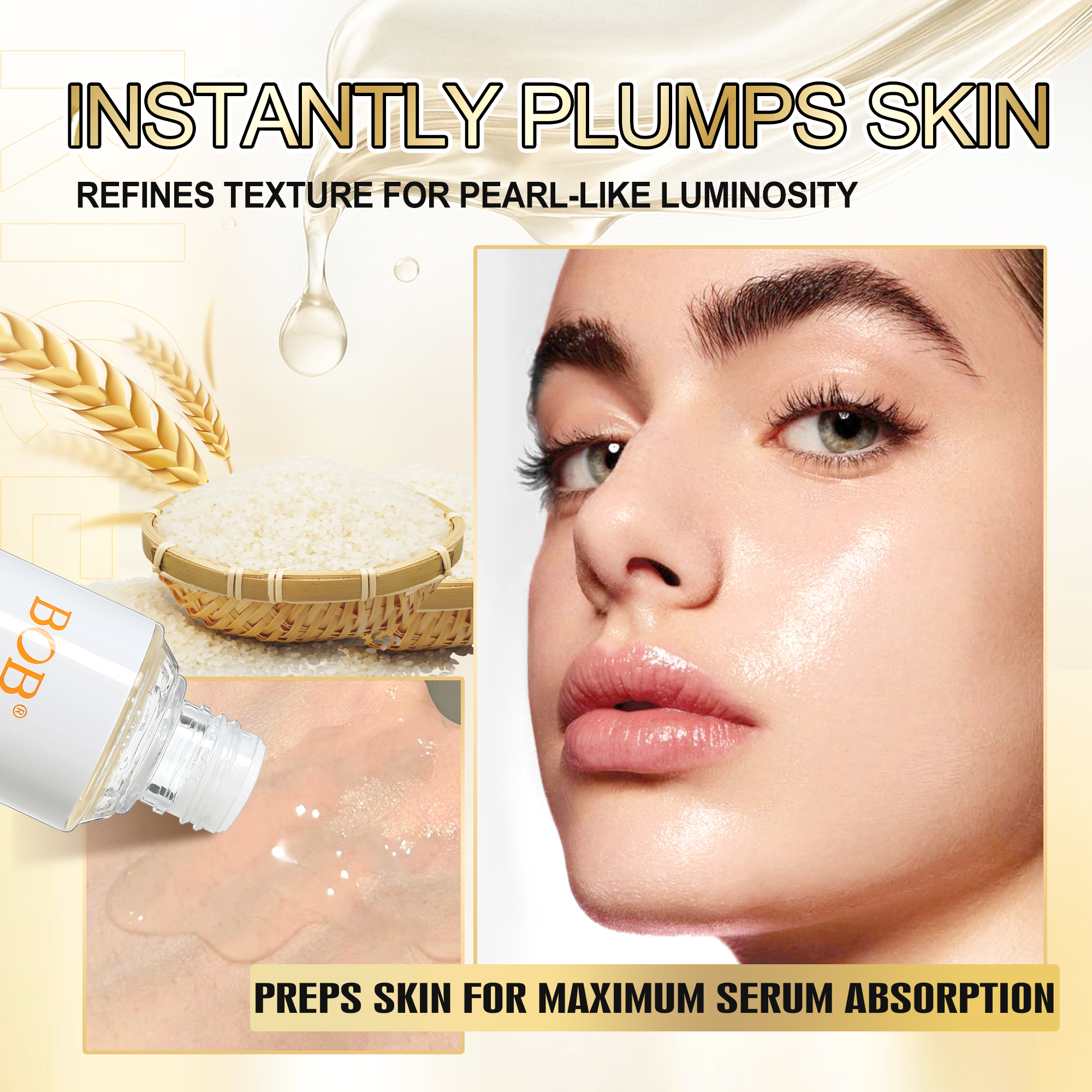 BOB Pure Rice Toner details Picture