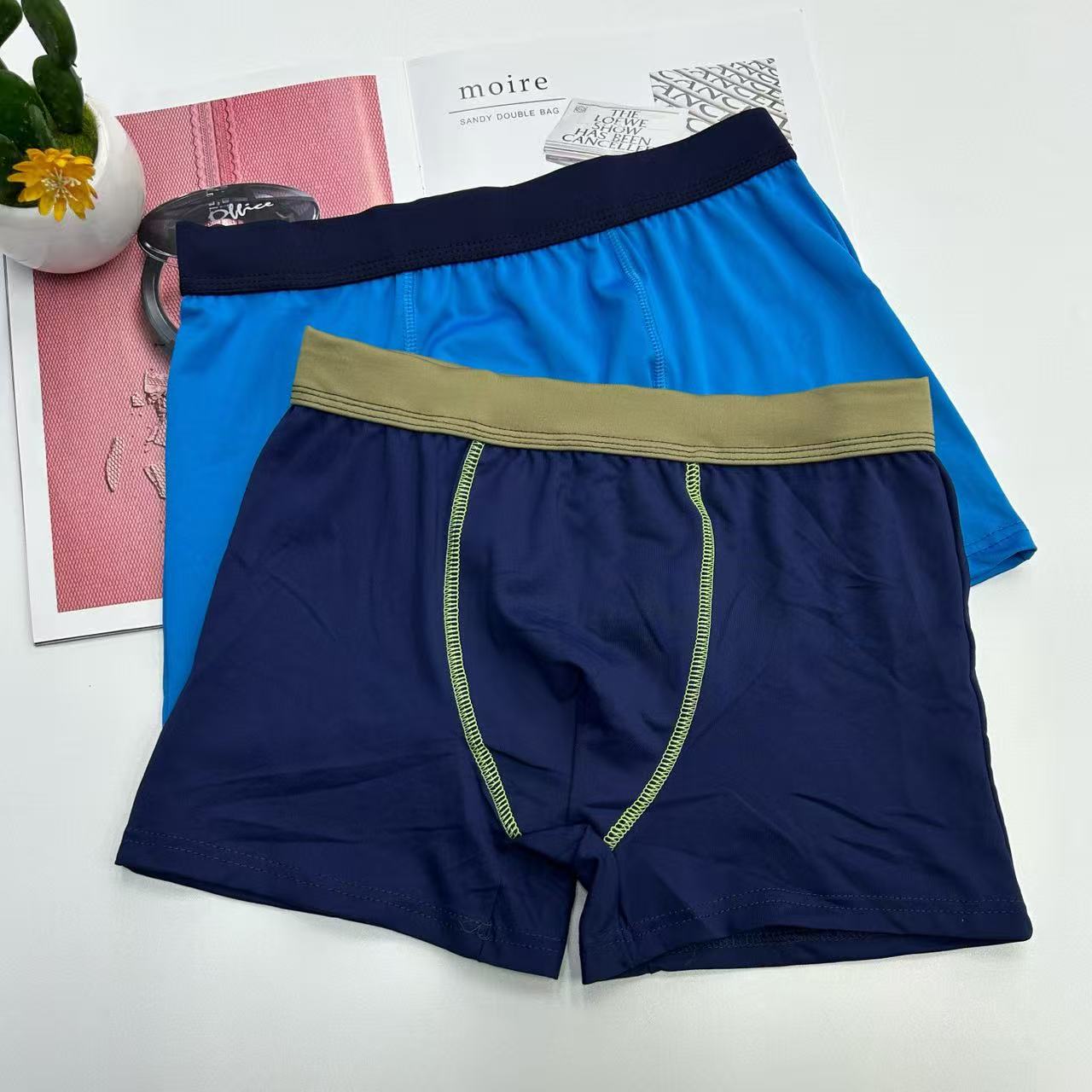 Super low-price men's boxer briefs, flat briefs, comfortable briefs, cotton men's briefs in stock for export to Africa and the Middle East details Picture