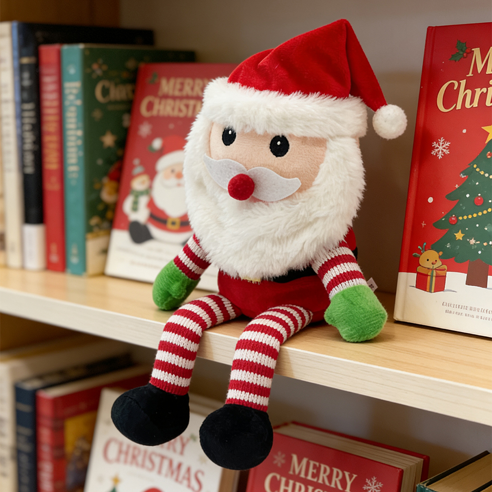 Cross-border new product: Long-legged Santa Claus can sing, shake and talk, funny Christmas atmosphere toy, plush electric toy Application Scenario
