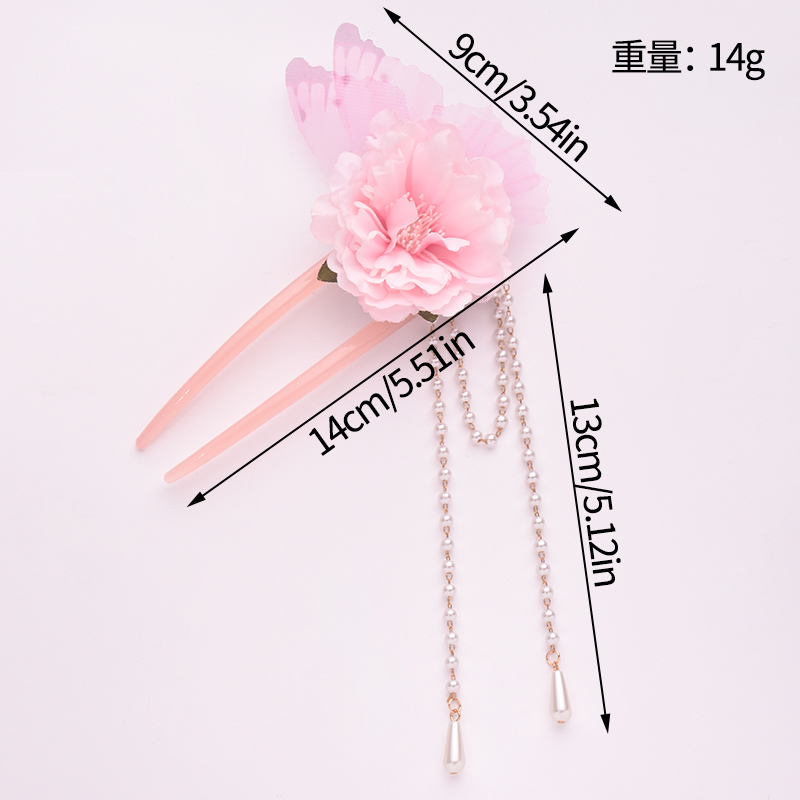 发夹/鲨鱼夹/鸭嘴夹/抓夹/新年红色发夹白底实物图