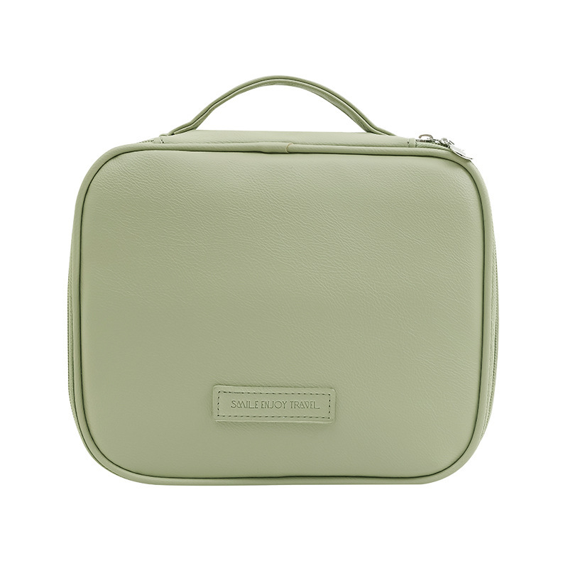 new cosmetic bag skin feeling pu leather portable travel portable storage wash bag large capacity factory wholesale customized logo full figure