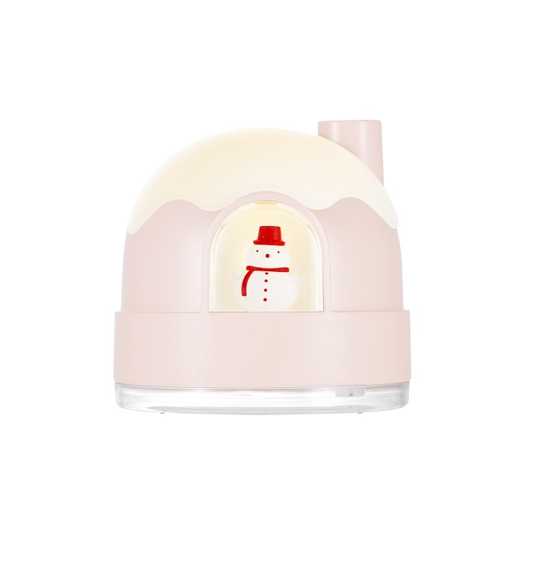 new snow house night light humidifier usb silent bedroom cute desktop air mini hydrating domestic humidifier Specification drawing