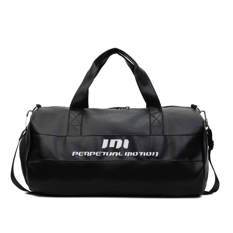 wholesale large capacity gym bag dry wet separation sports handbag trendy soft leather textured cross-body boarding travel bag full figure