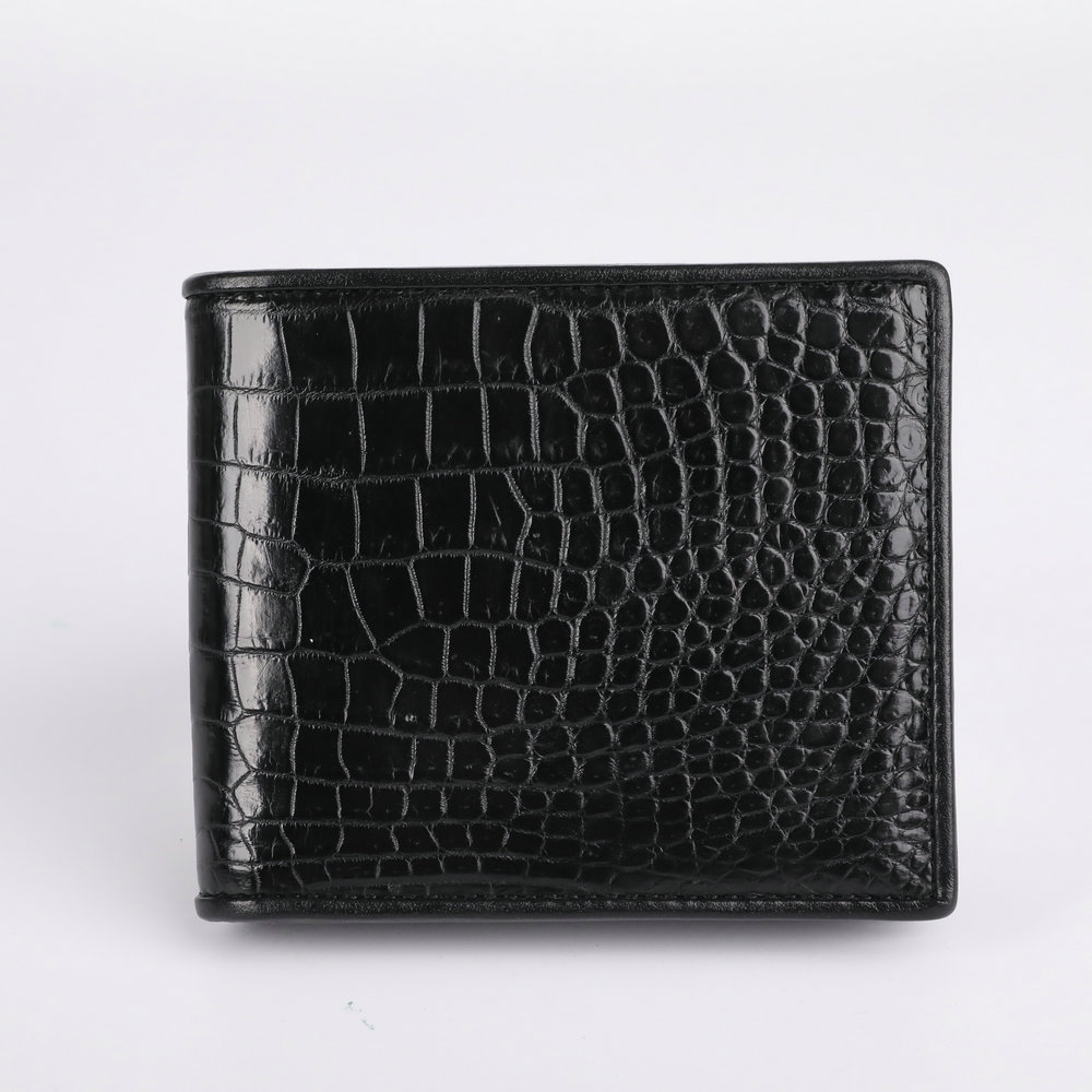 crocodile leather wallet men's genuine leather horizontal wallet wallet business casual fashion short small wallet factory wholesale details Picture