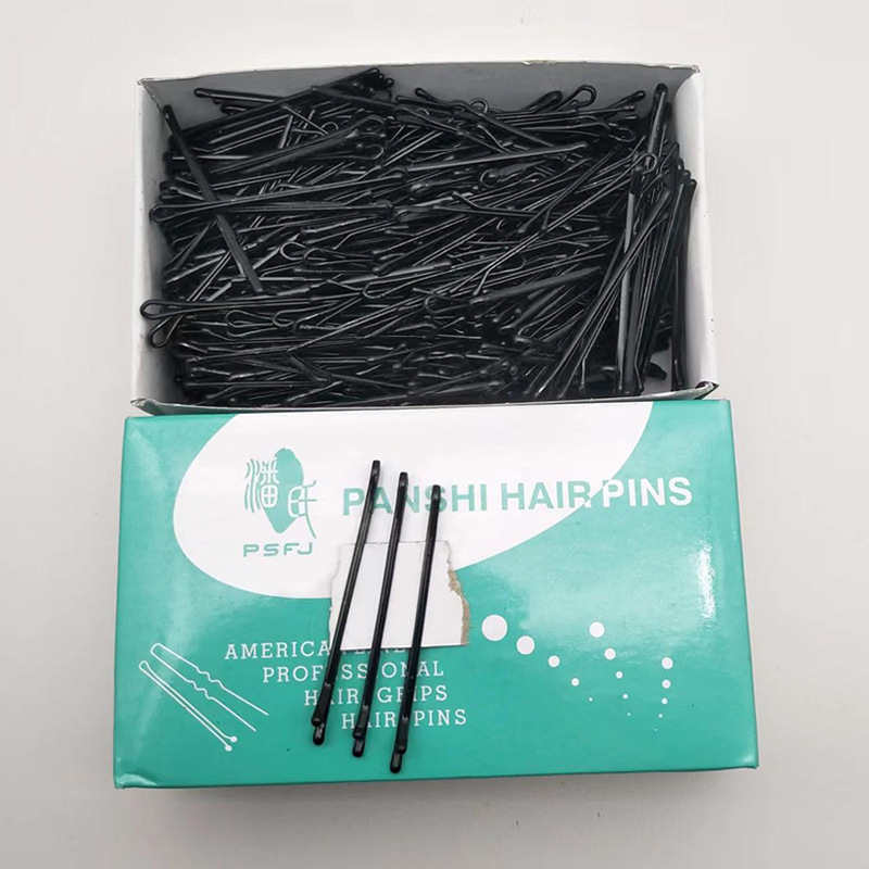 0.50kg boxed for photo studio updo black hairpin hair clip bar shaped clip side clip small hair pin clip straight pattern hairpin details Picture