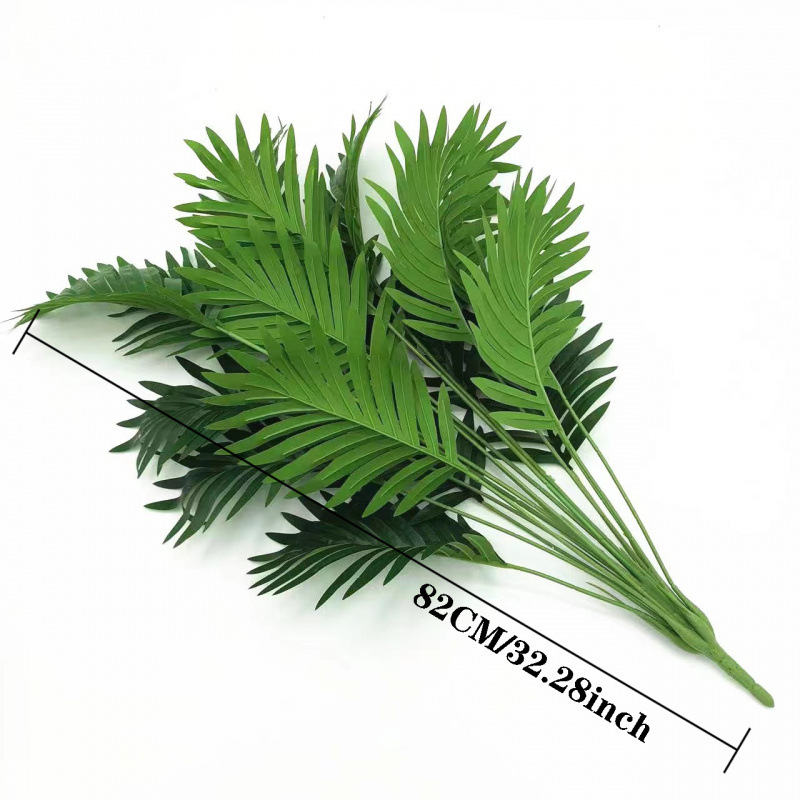 tropical simulation green plant 12/18 head areca palm artificial palm tree home decoration imitative tree simulation plant Specification drawing