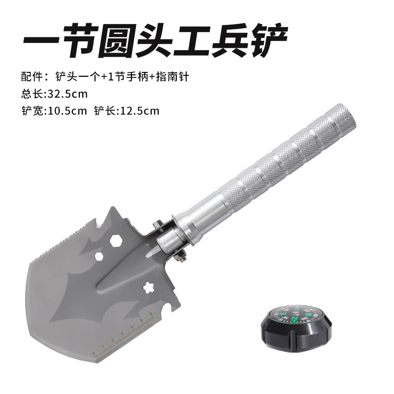 factory direct supply camping shovel multi-functional shovel outdoor fishing digging garden car convenient military shovel details Picture