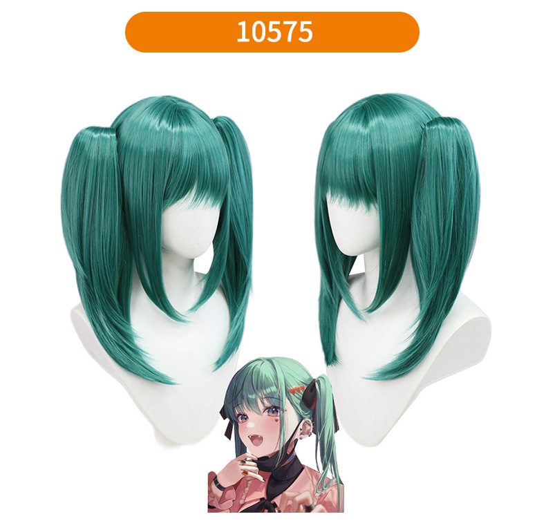 beautiful hatsune future wig cosplay shape vocaloid water blue miku high-temperature fiber head cover cos full figure