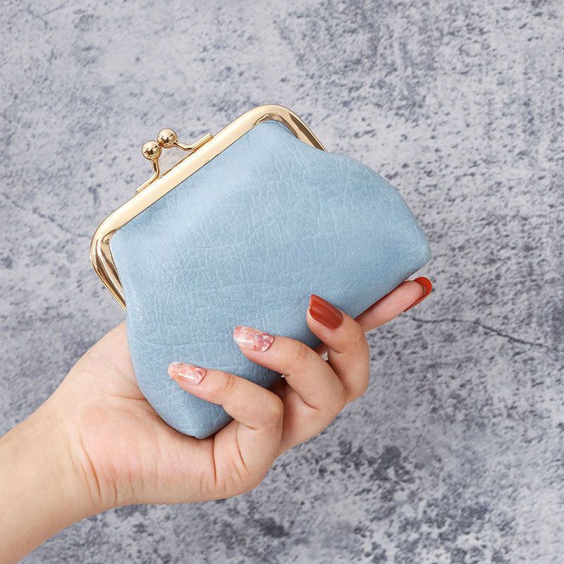 new wallet women's all-match girls' handbags internet celebrity mini version coin bag dual-use small wallet simple clip bag full figure