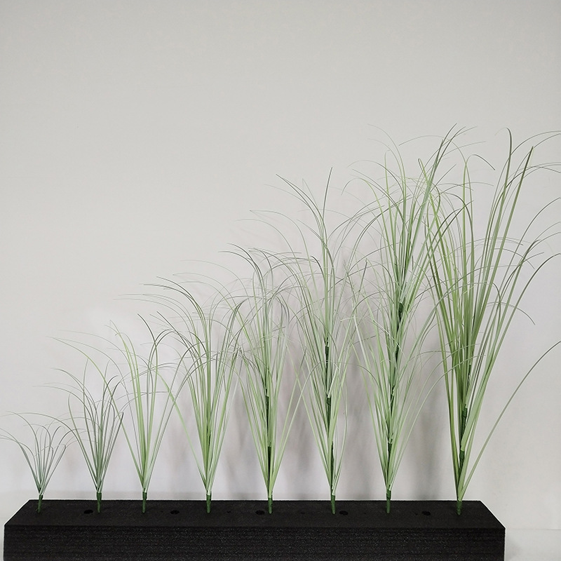 simulation green plant onion grass reed grass single home decoration dogtail grass fake grass small grass grass simulation plant Item Picture