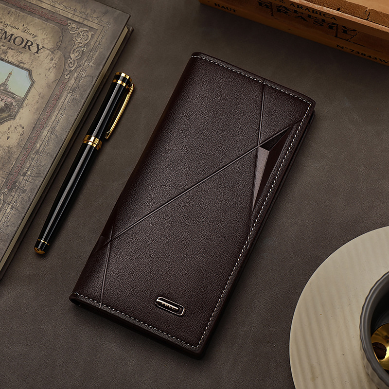 wallet men's long suit bag men's three-in-one multi-card-slot card holder wallet fashion change document package Specification drawing