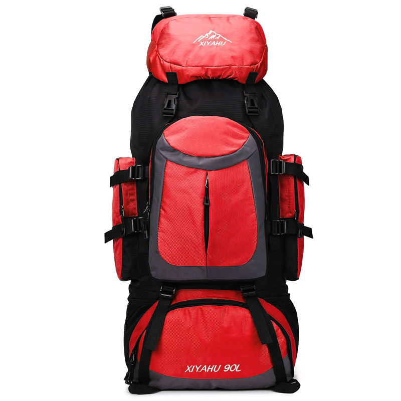 cross-border 90l large capacity outdoor mountaineering bag multi-functional waterproof backpack men's hiking camping travel bag details Picture