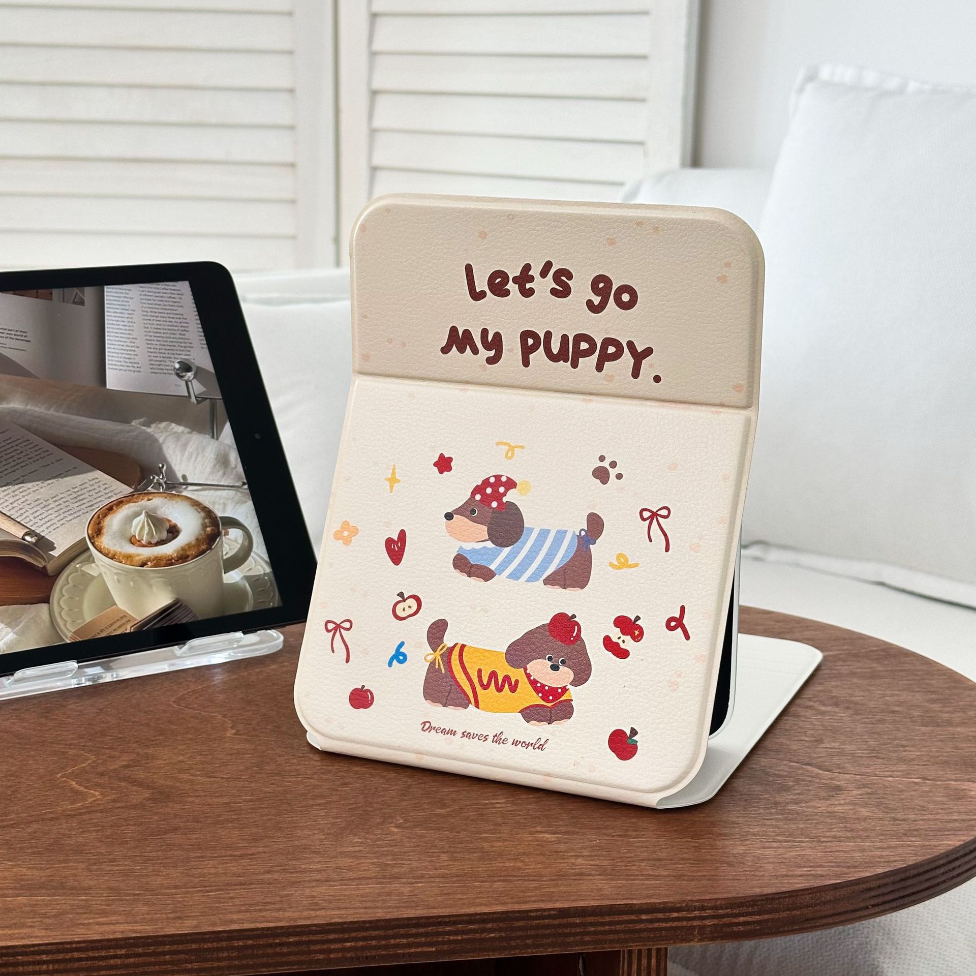 sausage puppy makeup mirror cute folding mirror student good-looking hd office desk surface panel table mirror full figure