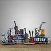 creative pen holder retro ornaments saxophone violin instrument model ornaments office study decorations Item Picture