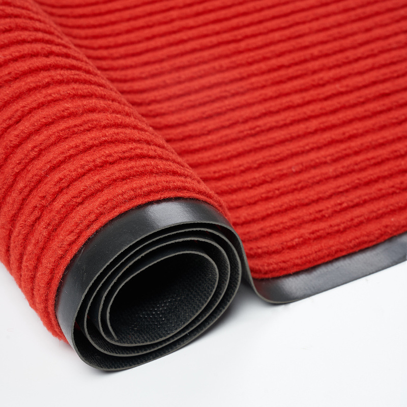 double striped floor mat commercial carpet cutting doorway corridor mat customized pvc non-slip floor mat absorbent door mat mat full figure