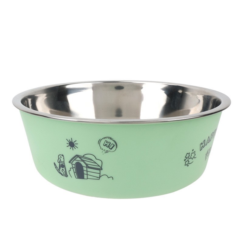 pet supplies wholesale non-slip bowl dog  food basin dog food bowl water bowl pet dual-use food basin Application Scenario