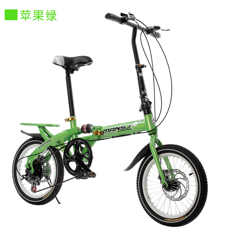 wholesale 14-inch 16 folding variable speed bicycle double disc brake men and women children's bike mountain bike Application Scenario