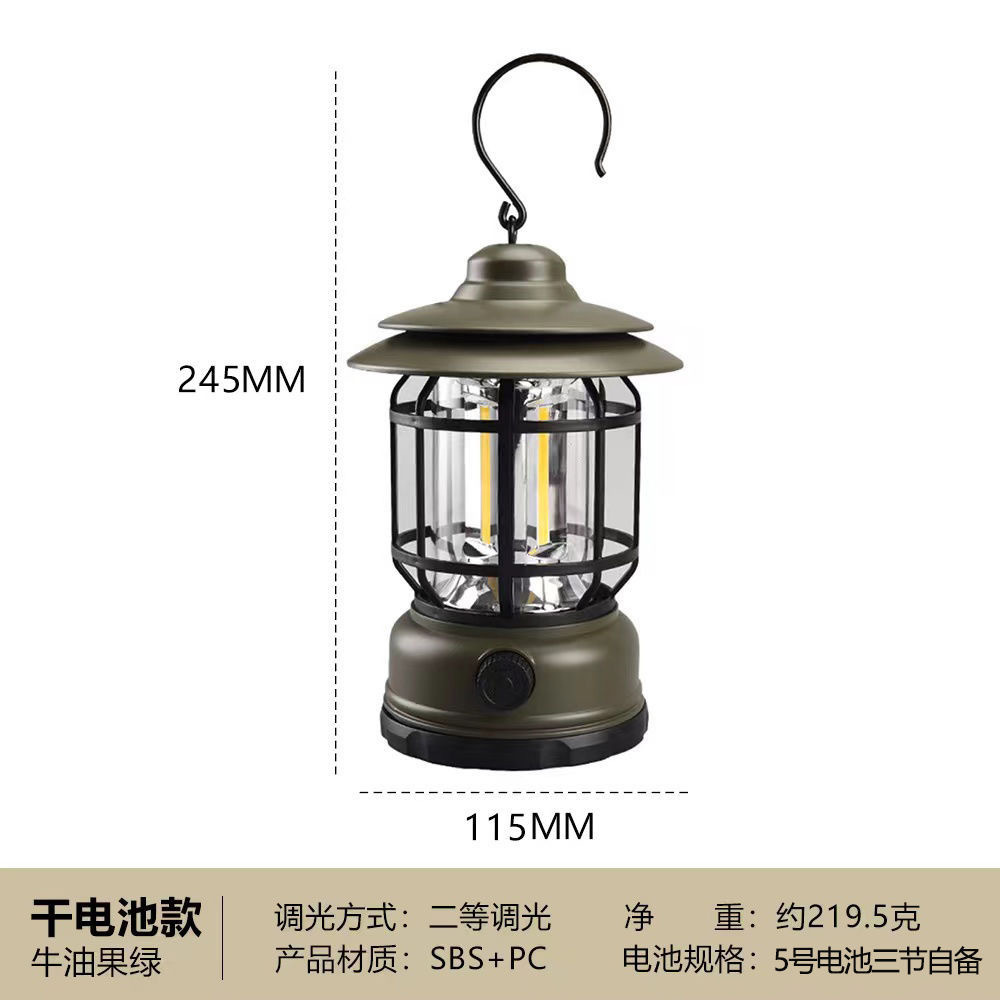 best-seller on douyin retro camping lantern outdoor camping light household emergency tent light multi-function portable retro barn lantern Application Scenario