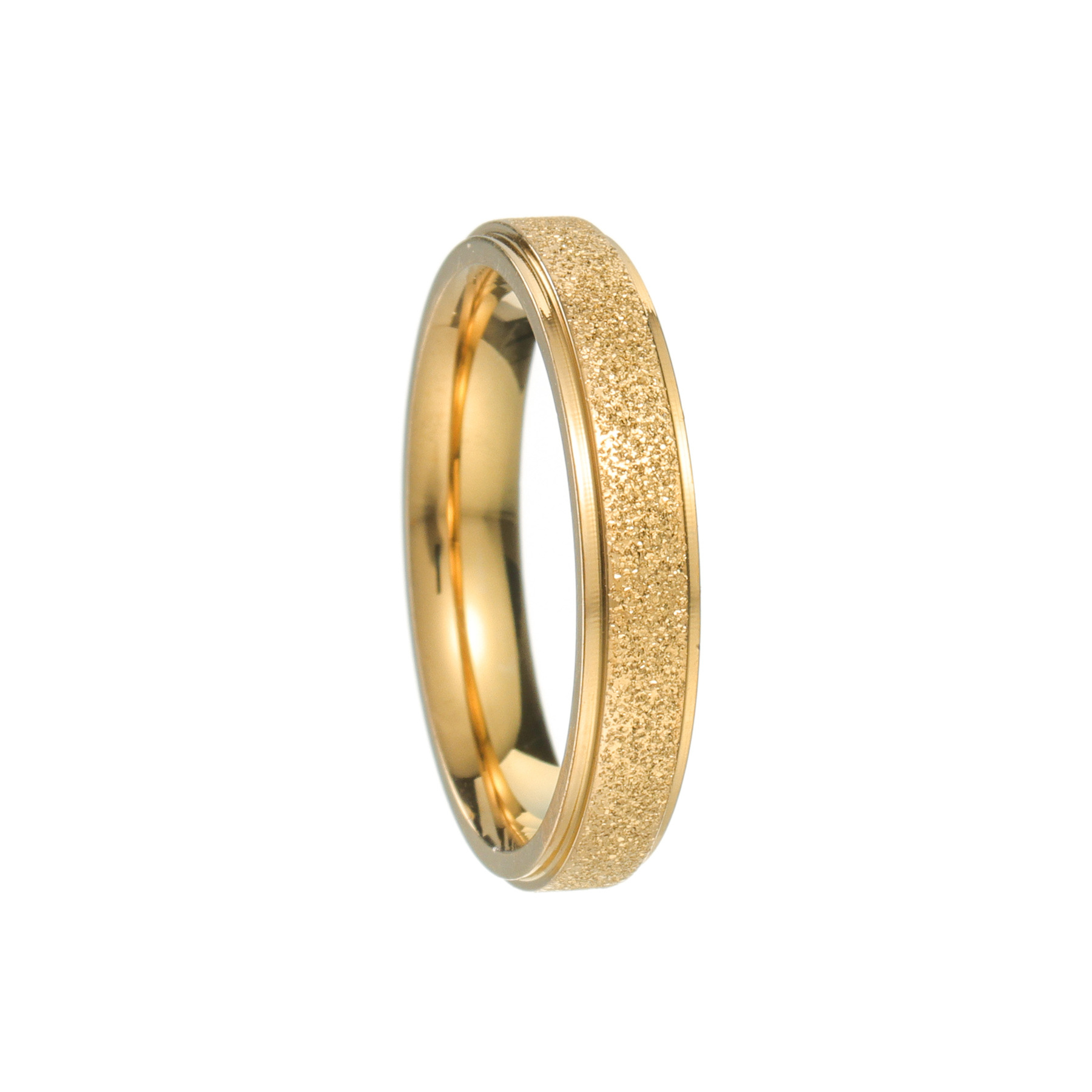 ins hot 2mm thin ring stainless steel frosted tail ring simple fashion popular ornament couple couple rings wholesale Item Picture