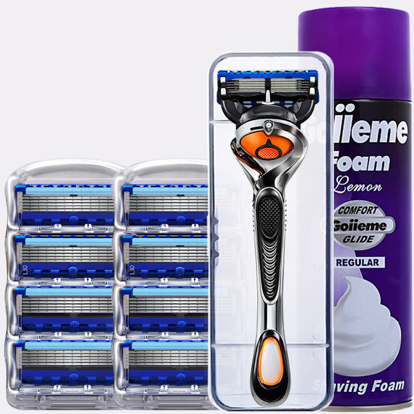 5-blade razor manual shaver shaving shaver men's universal zhishunfeng beam 5 hidden full figure