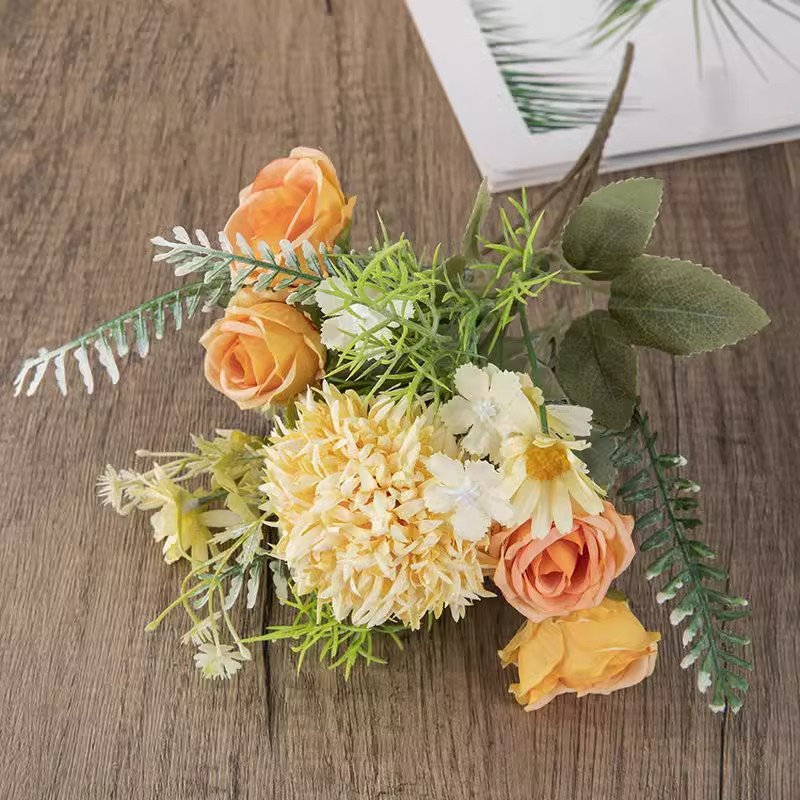 artificial rose hydrangea european 7 fork peony combination bouquet wedding bouquet home artificial flower artificial flower wholesale Application Scenario