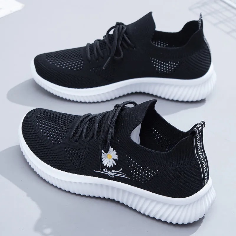 mesh surface shoes women's summer thin white shoes 2025 new mesh sneakers women's breathable versatile summer casual shoes Specification drawing