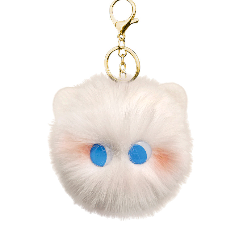 blush  pendant plush key chain cute girl heart  schoolbag pendant wholesale stall small goods Item Picture