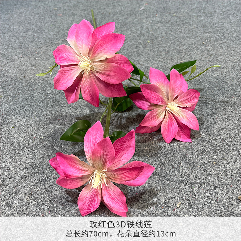 wedding rose red artificial flower arrangement flower pot material flower bed head flower row flower wedding fake silk flower window Application Scenario