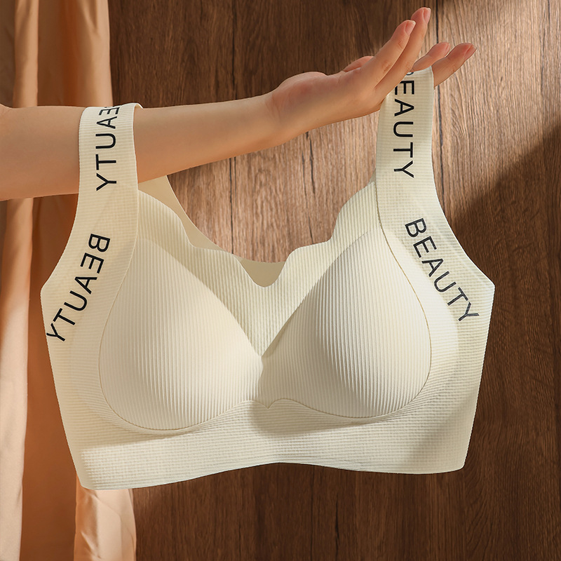 breast holding anti-sagging lifting underwear for women thin and comfortable plus size plump girls seamless wireless beauty back heat shaped bra Item Picture