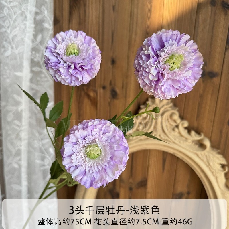 purple artificial flower wedding bouquet wedding flower row floral jardin monet scene layout artificial rose artificial flower Item Picture