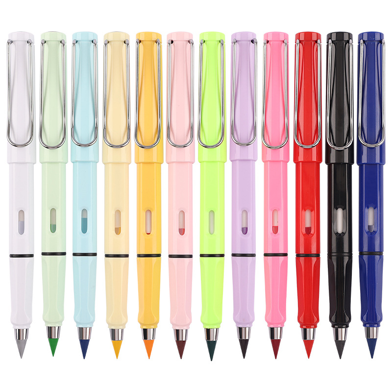 [color lead big pole] macaron color series student zhengzi eternal pencil kindergarten can't finish writing without blackening technology Application Scenario