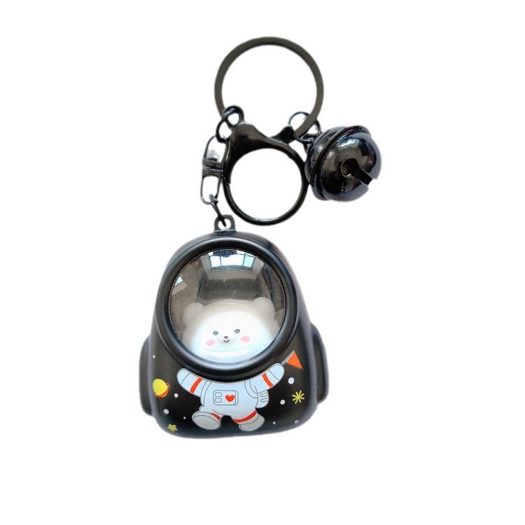 bear schoolbag small night lamp keychain handbag pendant internet celebrity ambience light key chain claw machine gift small gift Item Picture