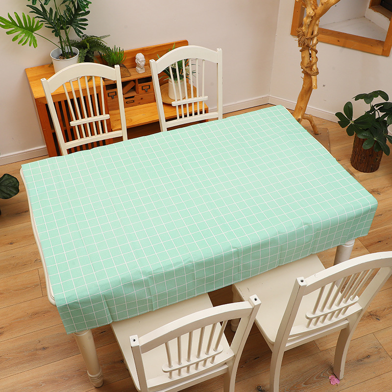 factory direct sales tablecloth waterproof oil-proof dustproof disposable light luxury high-grade suitable for dining table in dining room square fabric full figure