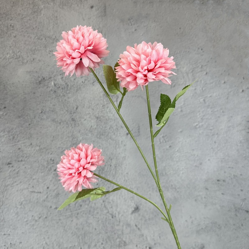 3 header chrysanthemum ping pong chrysanthemum artificial flower wedding home decorations arrangement dandelion cross-border fake flower decoration wholesale full figure