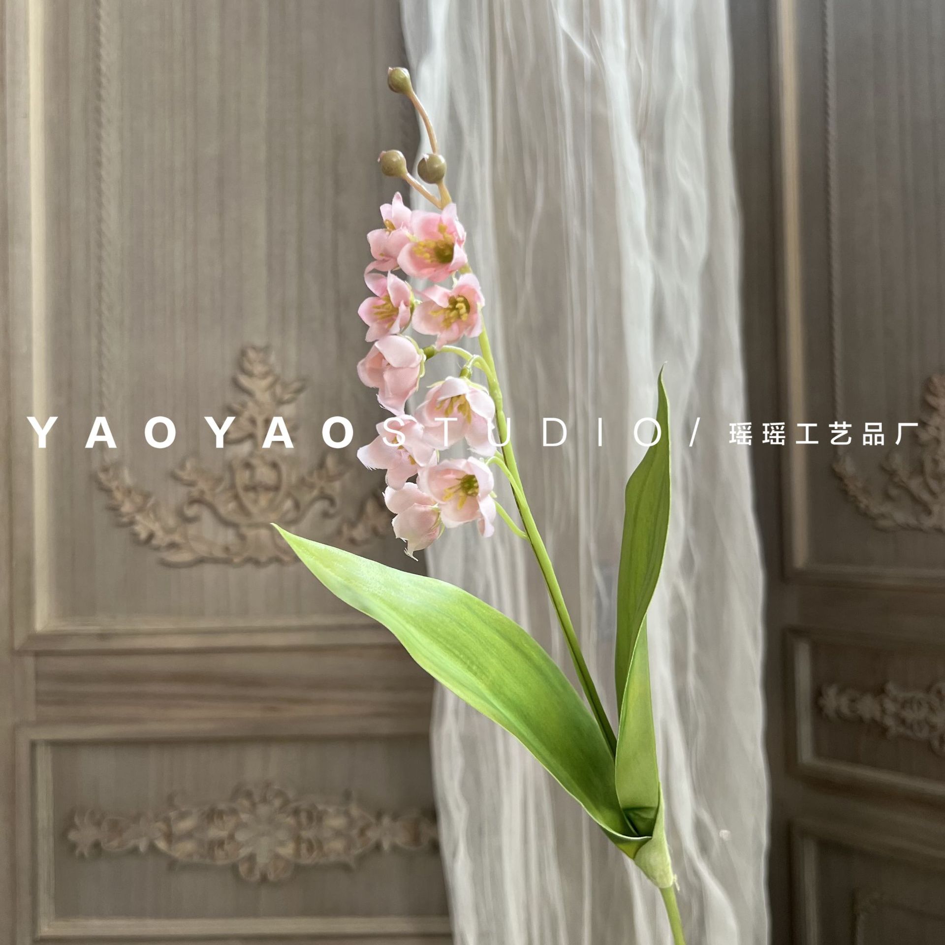 fresh ins style artificial flower lily flower arrangement bridal bouquet material high quality wind chimes fake flower dining table fake flowers Application Scenario