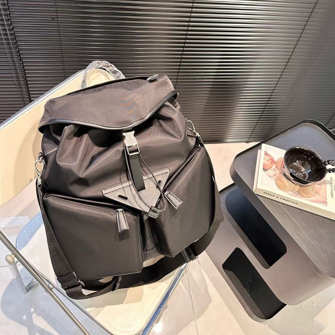 diaper bag men's european and american fashion high sense backpack large capacity business travel casual and lightweight commuter computer bag full figure