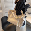 shoulder bag women's large capacity versatile canvas bag student minimalist handbag casual messenger bag tuition bag mummy bag Item Picture