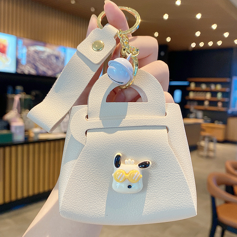 fashion leather bag keychain coin purse pendant cute cartoon sanrio small bag car hanging small gift wholesale Item Picture